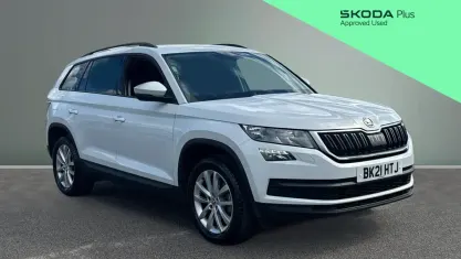 Used Skoda Kodiaq SE 150 HP (110 kW) 2021 White SUV