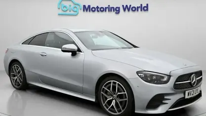 Used Mercedes E220 AMG line 194 HP (142 kW) 2021 Silver Coupe