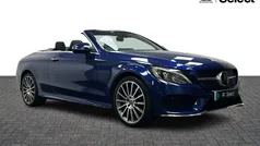 Blue Used 2018 Mercedes C220 AMG Line Premium Plus Cabriolet | £18,800 (Fair price)