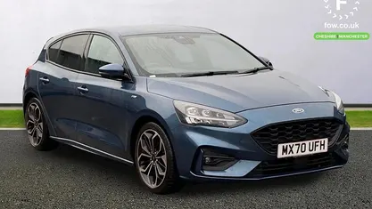 Blue Used 2020 Ford Focus ST-Line X Hatchback | £16,099 (Fair price)