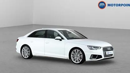 Begagnad Audi A4 S-Line 190 HK (139 kW) 2019 Vit Sedan