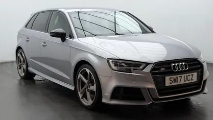 Silver Used 2017 Audi S3 Sportback Black Edition Hatchback | £18,650 (Fair price)