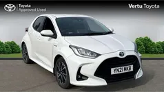 White Used 2021 Toyota Yaris Hybrid Design Hatchback | £13,955 (Fair price)