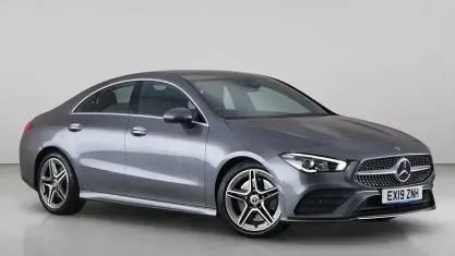 Used Mercedes CLA220 AMG line 190 HP (139 kW) 2019 Grey Coupe