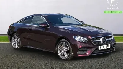 Used Mercedes E400 AMG line 340 HP (250 kW) 2019 Red Coupe