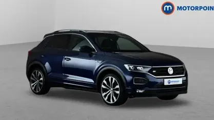 Used VW T-Roc R-line 150 HP (110 kW) 2020 Blue SUV
