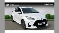 White Used 2021 Toyota Yaris Hybrid Design Hatchback | £14,095 (Fair price)