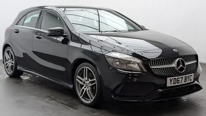 Used Mercedes A220 AMG line 177 HP (130 kW) 2017 Black Hatchback