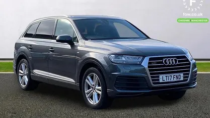 Usado Audi Q7 S-Line 272 HP (200 kW) 2017 Cinzento SUV
