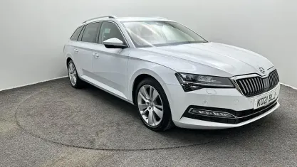 Used Skoda Superb SE L 150 HP (110 kW) 2021 White Estate