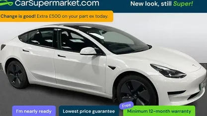 Used Tesla Model 3 Standard Range 208 kW (283 HP) 2021 White Sedan