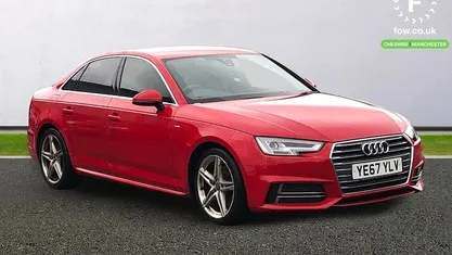 Used Audi A4 S-Line 150 HP (110 kW) 2017 Red Sedan