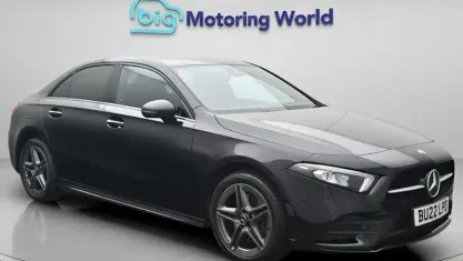 Used Mercedes A250 AMG line 259 HP (190 kW) 2022 Black Sedan