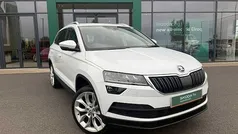 Moon white metallic Used 2018 Skoda Karoq SUV | £15,749 (Fair price)