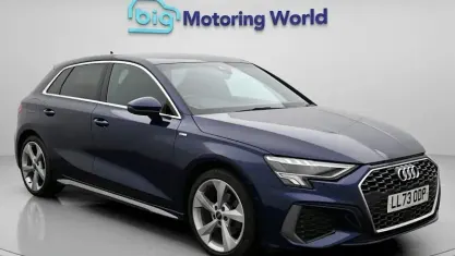 Used Audi A3 Sportback S-Line 110 HP (80 kW) 2023 Blue Hatchback