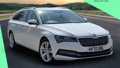 Candy white Used 2020 Skoda Superb SE L Estate | £18,990 (Fair price)