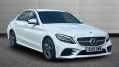 White Used 2019 Mercedes C300 AMG line Sedan | £17,995 (Super price)