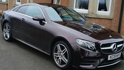 Used Mercedes E400 AMG line 340 HP (250 kW) 2019 Red Coupe