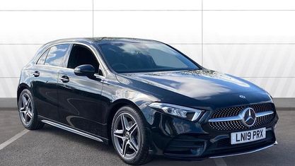 Używany Mercedes A200 AMG line 163 KM (119 kW) 2019 Czarny Hatchback