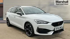 Metallic nevada white Used 2024 Cupra Leon Estate | £21,995 (Fair price)