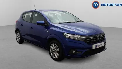 Used Dacia Sandero Comfort 91 HP (66 kW) 2022 Blue Hatchback