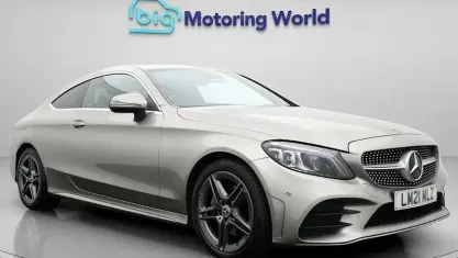 Used Mercedes C200 AMG line 198 HP (145 kW) 2021 Silver Coupe