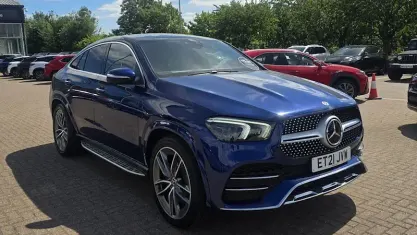 Used Mercedes GLE400 AMG Line Premium Plus 330 HP (242 kW) 2021 Blue SUV