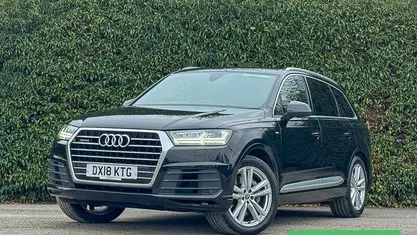Black Used 2018 Audi Q7 S-Line SUV | £21,850 (Good price)
