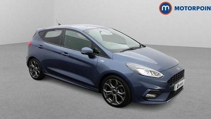 Second-hand Ford Fiesta ST-Line 125 CP (91 kW) 2021 Albastru Hatchback