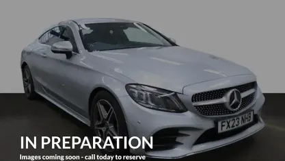 Used Mercedes C220 AMG line 194 HP (142 kW) 2022 Silver Coupe
