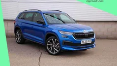 Race blue metallic Used 2023 Skoda Kodiaq SportLine SUV | £33,495 (Fair price)