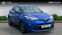Nebula blue (metallic paint) Used 2021 Toyota C-HR Design SUV | £16,495 (Fair price)