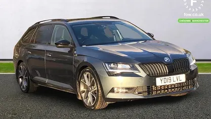 Grey Used 2019 Skoda Superb SportlinePlus Estate | £21,699 (Fair price)