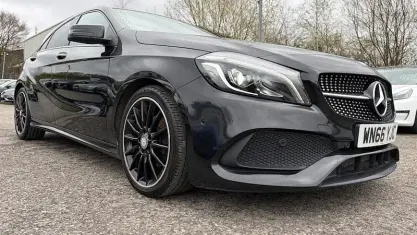 Used Mercedes A200 AMG Line Premium Plus 136 HP (100 kW) 2017 Black Hatchback