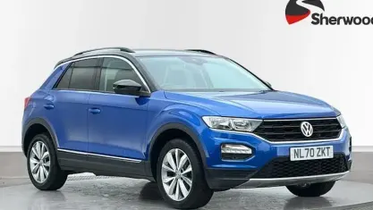 Used VW T-Roc Design 116 HP (85 kW) 2020 Blue SUV