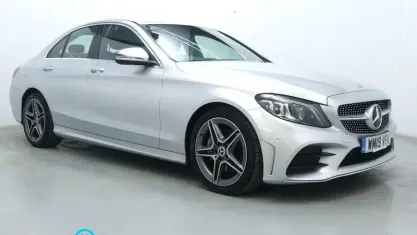 Used Mercedes C200 AMG line 184 HP (135 kW) 2019 Silver Sedan