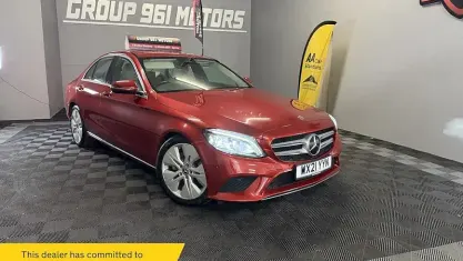Used Mercedes C220 194 HP (142 kW) 2021 Red Sedan