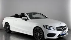 White Used 2017 Mercedes C220 AMG line Cabriolet | £15,750 (Fair price)