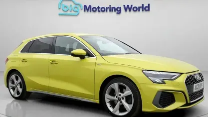 Used Audi A3 Sportback S-Line 150 HP (110 kW) 2021 Yellow Hatchback