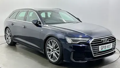 Used Audi A6 S-Line 204 HP (150 kW) 2019 Blue Estate