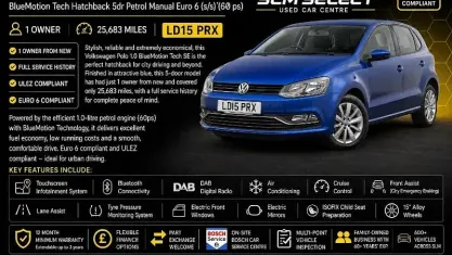 Käytetty VW Polo SE 60 HP (44 kW) 2015 Viistoperä
