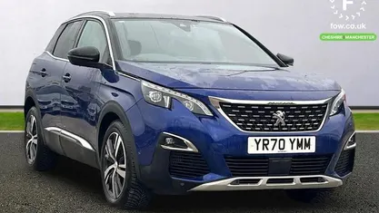 Used Peugeot 3008 GT-line 131 HP (96 kW) 2020 Blue SUV