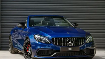 Begagnad Mercedes C63S AMG Premium 510 HK (375 kW) 2018 Blå Cab