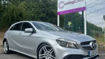 Used Mercedes A200 AMG line 136 HP (100 kW) 2017 Silver Hatchback