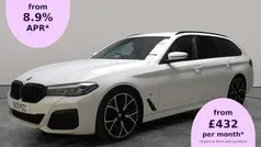 White Used 2022 BMW 520 M Sport Estate | £28,243 (Good price)