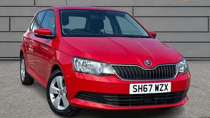 Used Skoda Fabia SE 75 HP (55 kW) 2017 Red Hatchback