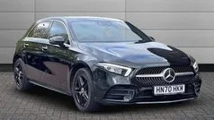 Cosmos black Used 2021 Mercedes A250 AMG Line Premium Hatchback | £18,990 (Fair price)