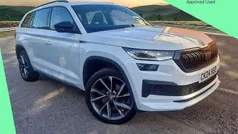 Moon white metallic Used 2024 Skoda Kodiaq SportLine SUV | £31,000 (Fair price)