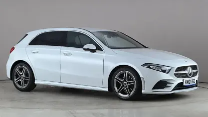 Używany Mercedes A200 AMG Line Premium 150 KM (110 kW) 2021 Biały Hatchback
