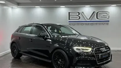 Used Audi A3 Sportback S-Line 116 HP (85 kW) 2019 Black Hatchback